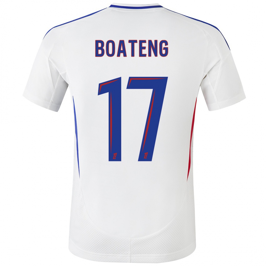 Niño Camiseta Jerome Boateng #17 Blanco Azul 1ª Equipación 2024/25 La Camisa Chile