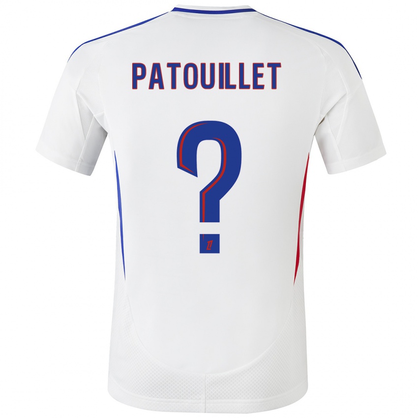 Niño Camiseta Mathieu Patouillet #0 Blanco Azul 1ª Equipación 2024/25 La Camisa Chile