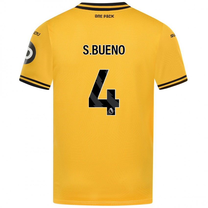 Niño Camiseta Santiago Bueno #4 Amarillo 1ª Equipación 2024/25 La Camisa Chile