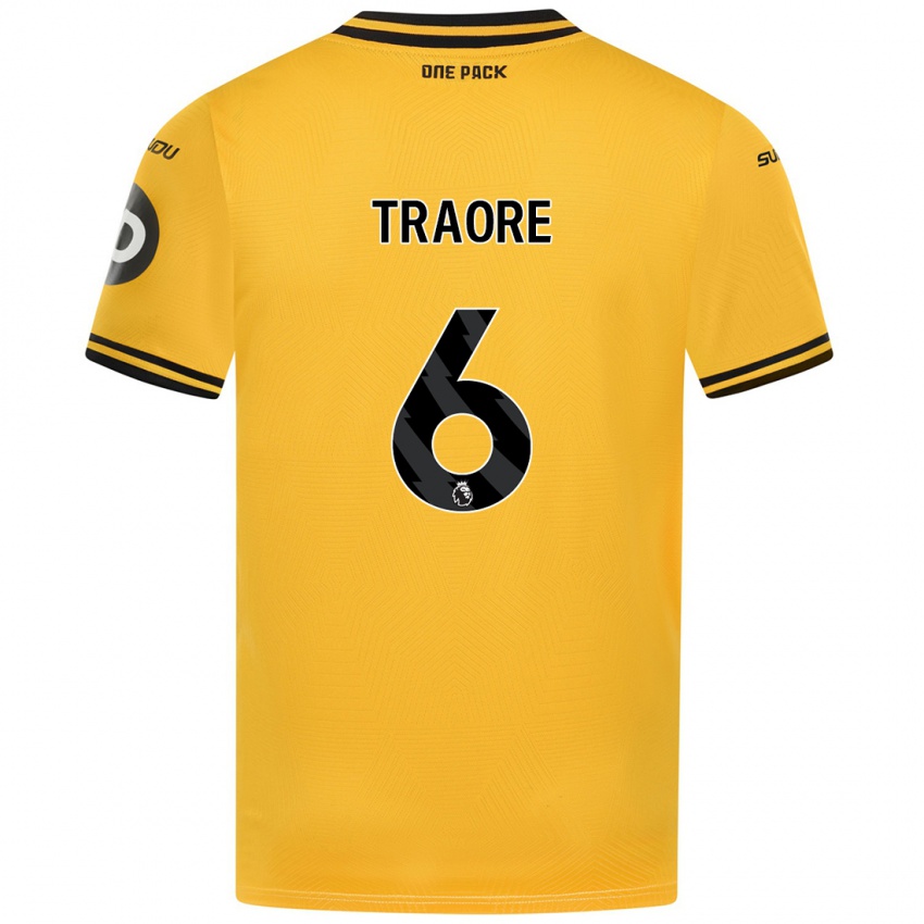 Niño Camiseta Boubacar Traoré #6 Amarillo 1ª Equipación 2024/25 La Camisa Chile