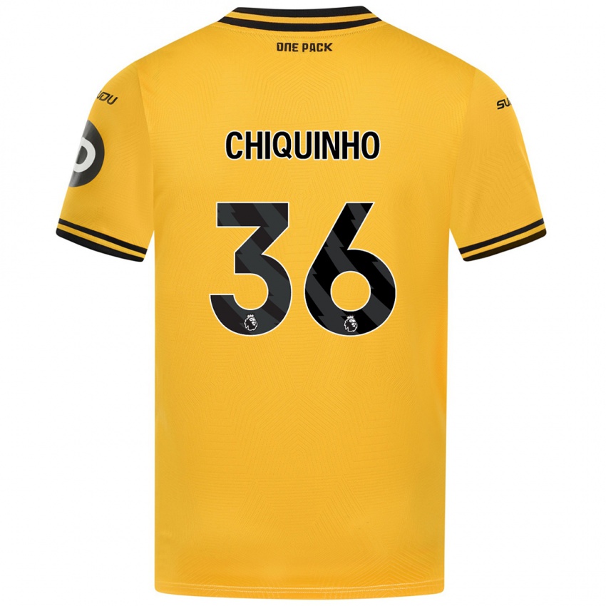 Niño Camiseta Chiquinho #36 Amarillo 1ª Equipación 2024/25 La Camisa Chile