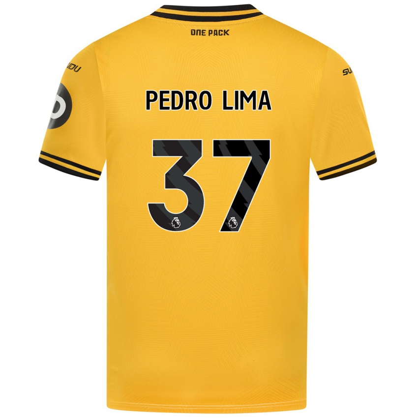 Niño Camiseta Pedro Lima #37 Amarillo 1ª Equipación 2024/25 La Camisa Chile