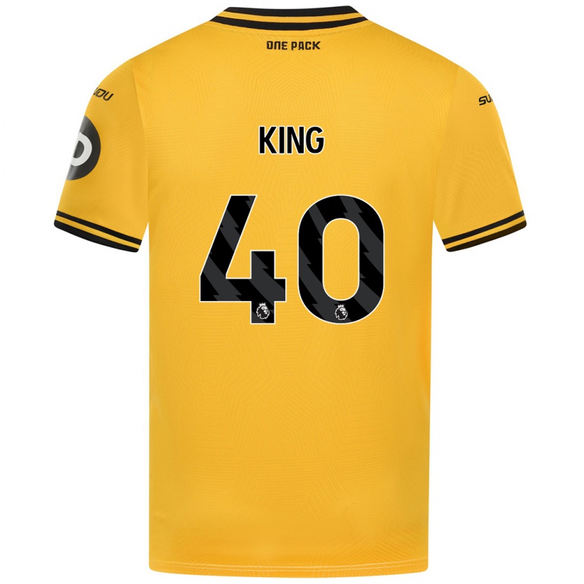 Niño Camiseta Tom King #40 Amarillo 1ª Equipación 2024/25 La Camisa Chile