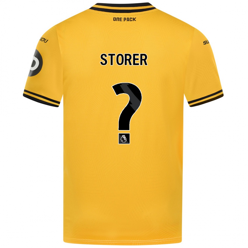 Niño Camiseta James Storer #0 Amarillo 1ª Equipación 2024/25 La Camisa Chile