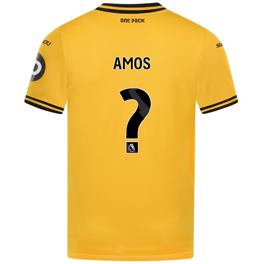 Niño Camiseta Stan Amos #0 Amarillo 1ª Equipación 2024/25 La Camisa Chile