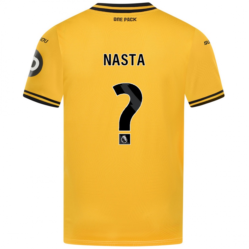 Niño Camiseta Arthur Nasta #0 Amarillo 1ª Equipación 2024/25 La Camisa Chile