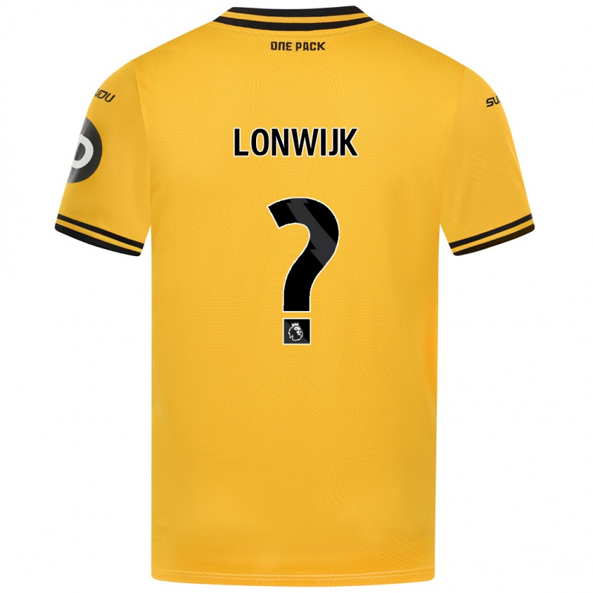 Niño Camiseta Nigel Lonwijk #0 Amarillo 1ª Equipación 2024/25 La Camisa Chile