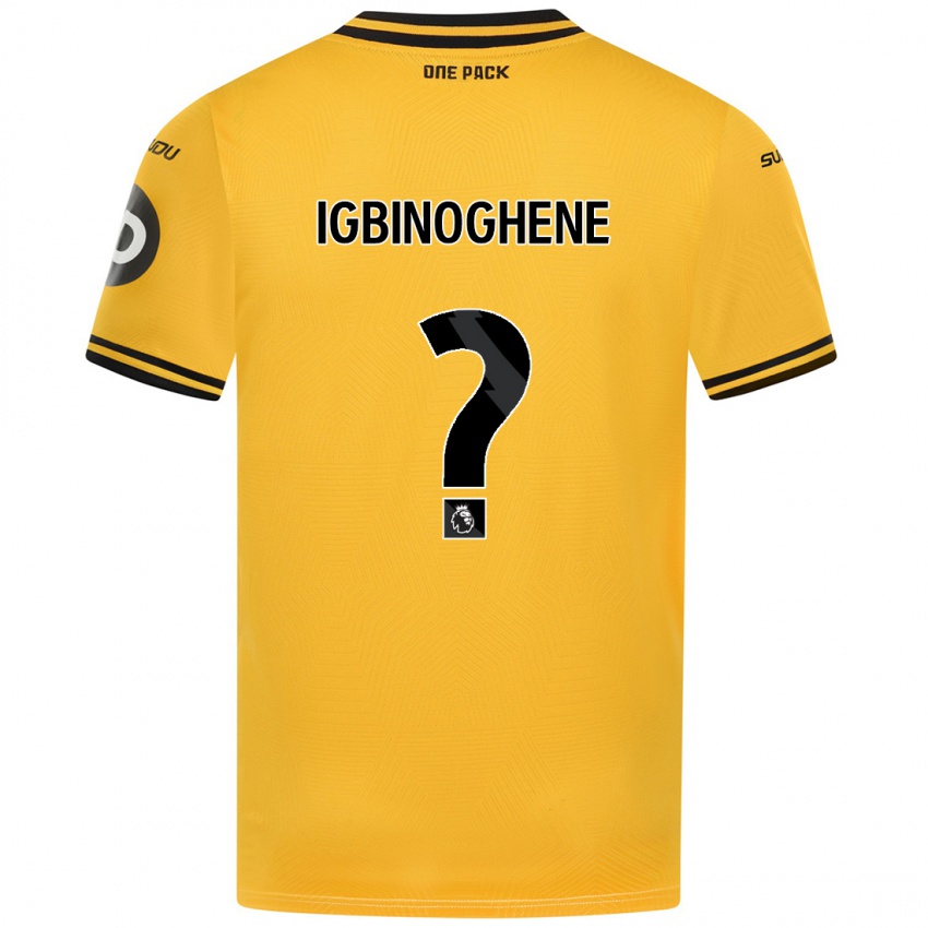 Niño Camiseta Testimony Igbinoghene #0 Amarillo 1ª Equipación 2024/25 La Camisa Chile