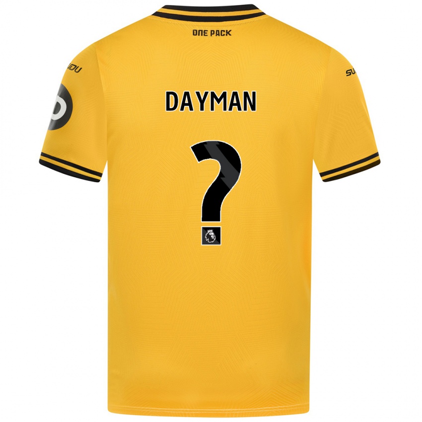 Niño Camiseta Myles Dayman #0 Amarillo 1ª Equipación 2024/25 La Camisa Chile