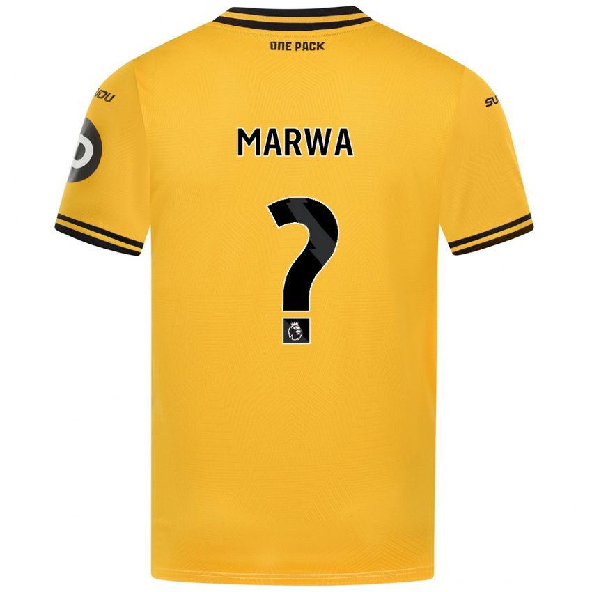 Niño Camiseta Bjørn Marwa #0 Amarillo 1ª Equipación 2024/25 La Camisa Chile