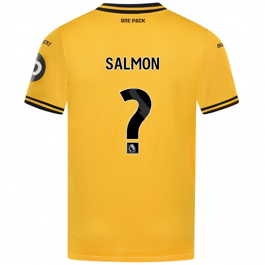 Niño Camiseta Fabian Salmon #0 Amarillo 1ª Equipación 2024/25 La Camisa Chile