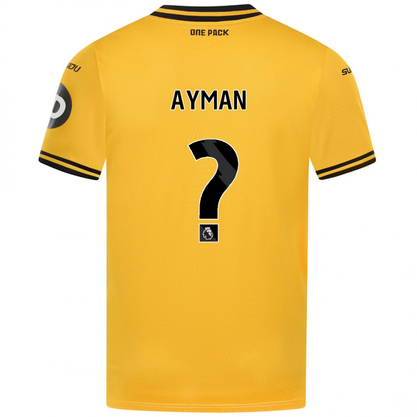 Niño Camiseta Alvin Ayman #0 Amarillo 1ª Equipación 2024/25 La Camisa Chile