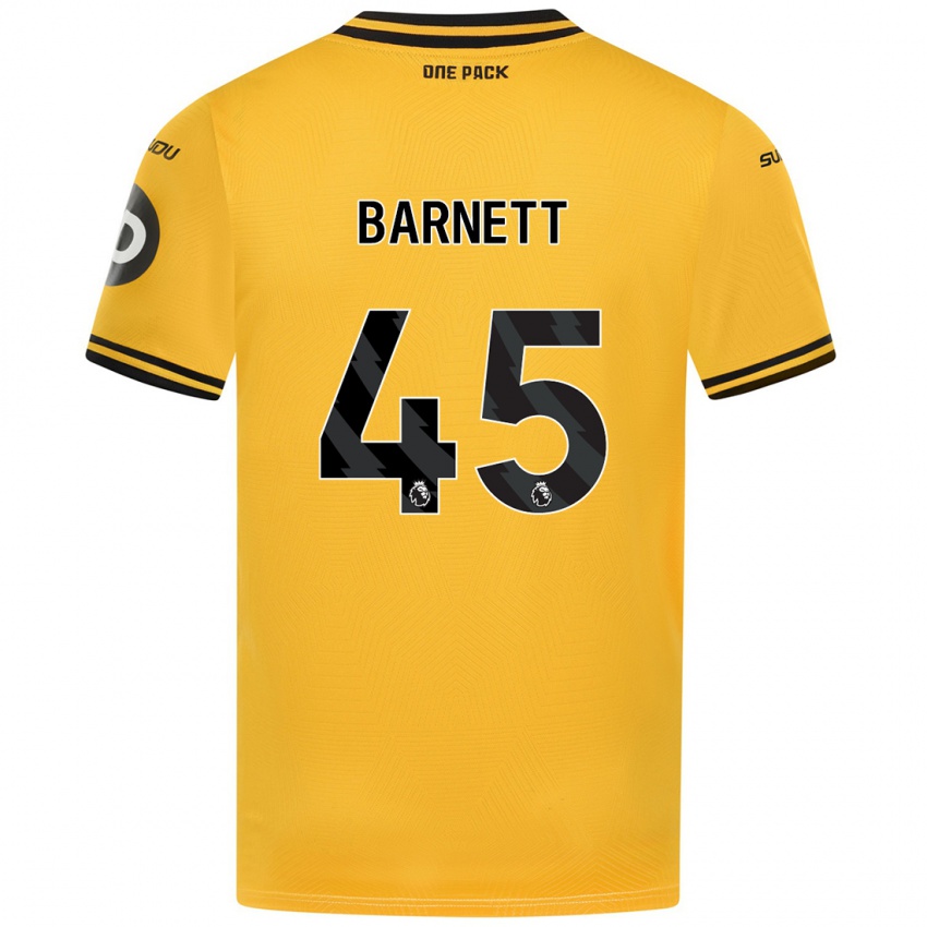 Niño Camiseta Ty Barnett #45 Amarillo 1ª Equipación 2024/25 La Camisa Chile