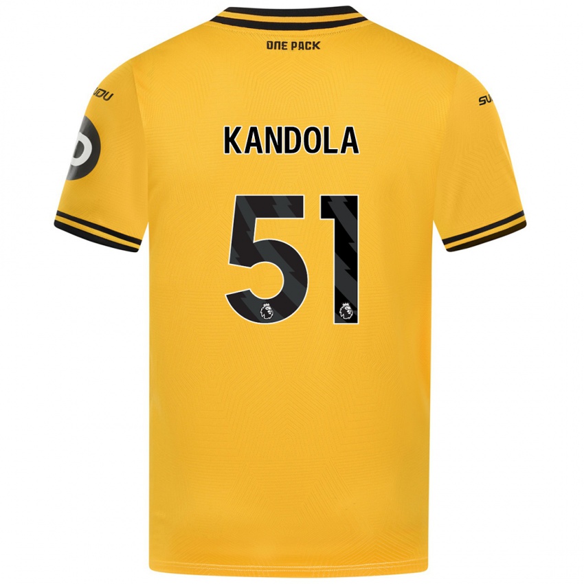 Niño Camiseta Kam Kandola #51 Amarillo 1ª Equipación 2024/25 La Camisa Chile