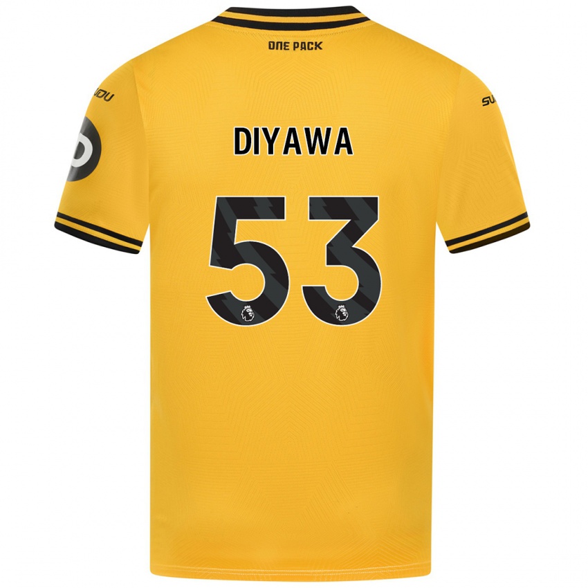 Niño Camiseta Aaron Keto-Diyawa #53 Amarillo 1ª Equipación 2024/25 La Camisa Chile