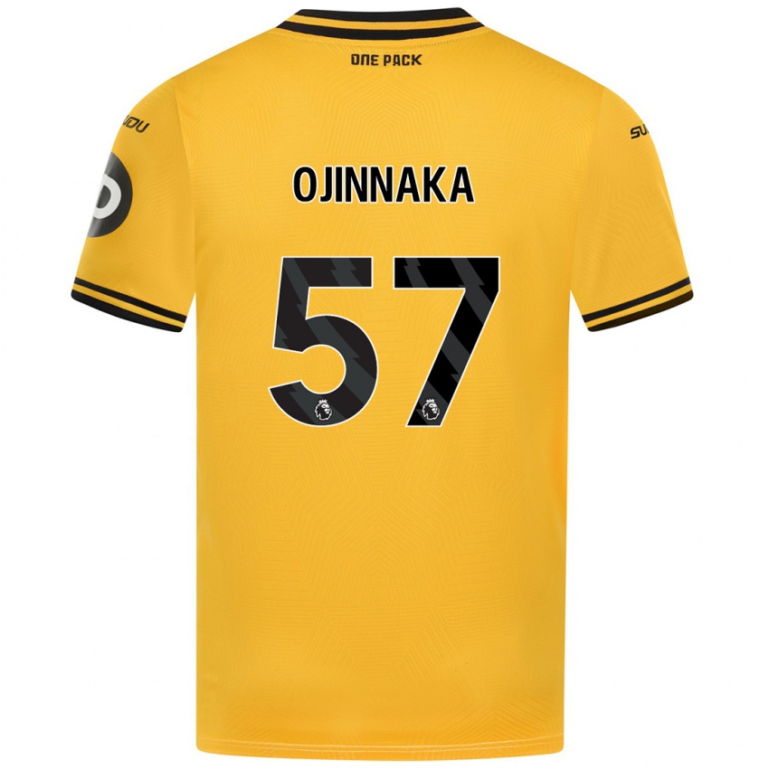 Niño Camiseta Temple Ojinnaka #57 Amarillo 1ª Equipación 2024/25 La Camisa Chile