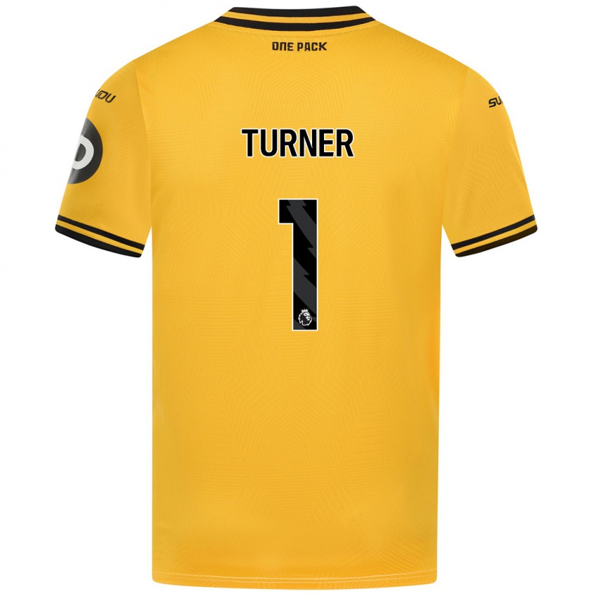 Niño Camiseta Shannon Turner #1 Amarillo 1ª Equipación 2024/25 La Camisa Chile