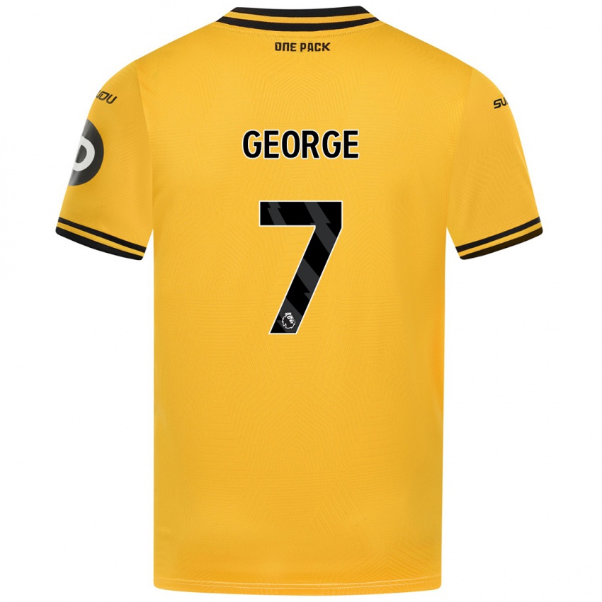 Niño Camiseta Tammi George #7 Amarillo 1ª Equipación 2024/25 La Camisa Chile