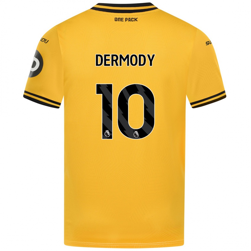 Niño Camiseta Helen Dermody #10 Amarillo 1ª Equipación 2024/25 La Camisa Chile