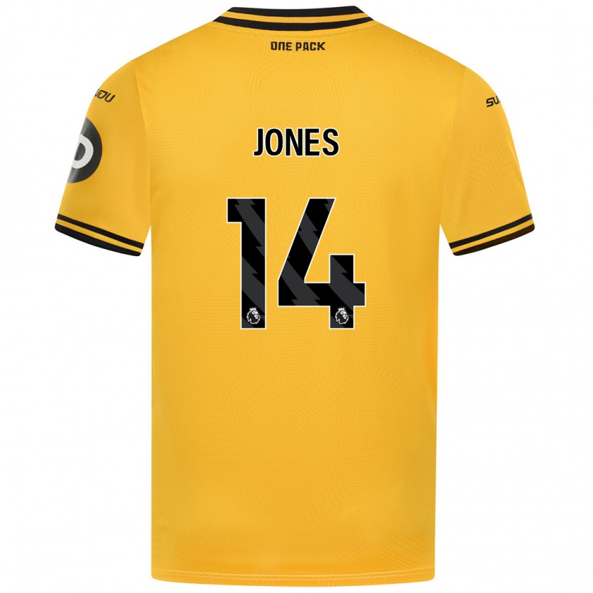 Niño Camiseta Meesha Dudley-Jones #14 Amarillo 1ª Equipación 2024/25 La Camisa Chile