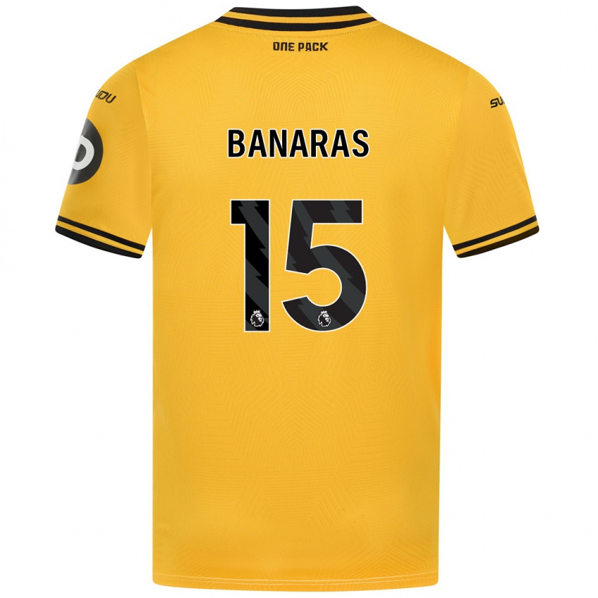 Niño Camiseta Layla Banaras #15 Amarillo 1ª Equipación 2024/25 La Camisa Chile