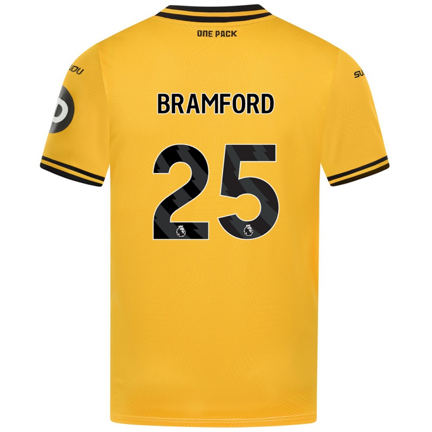 Niño Camiseta Sophie Bramford #25 Amarillo 1ª Equipación 2024/25 La Camisa Chile