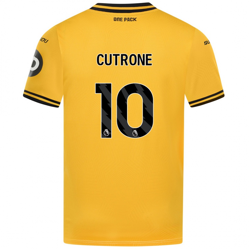 Niño Camiseta Patrick Cutrone #10 Amarillo 1ª Equipación 2024/25 La Camisa Chile