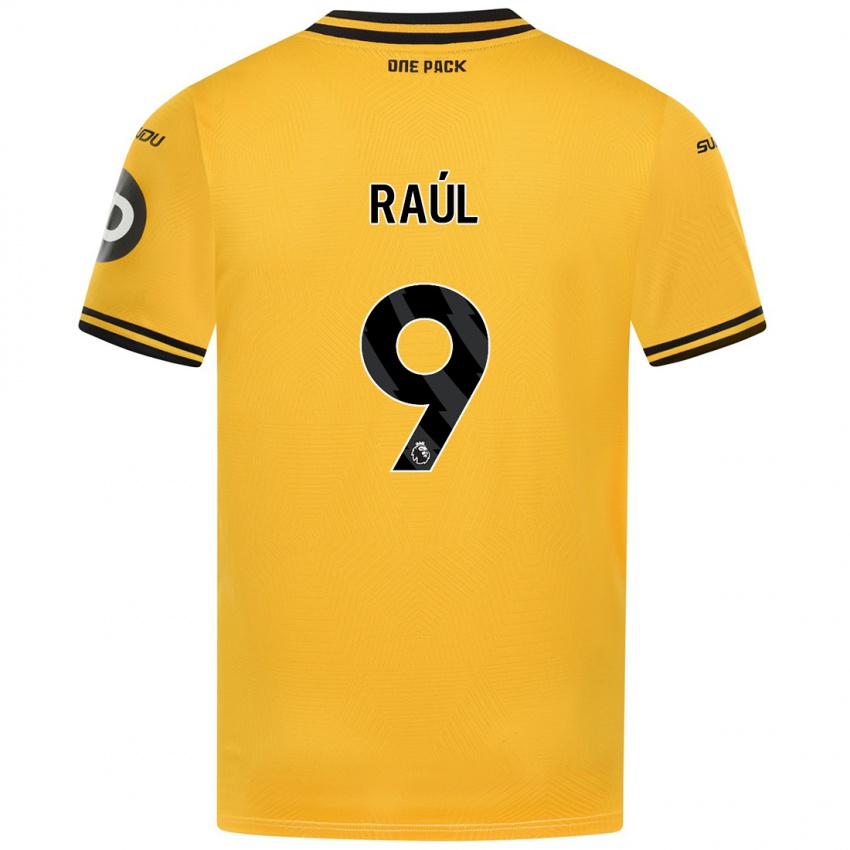 Niño Camiseta Raul Jimenez #9 Amarillo 1ª Equipación 2024/25 La Camisa Chile