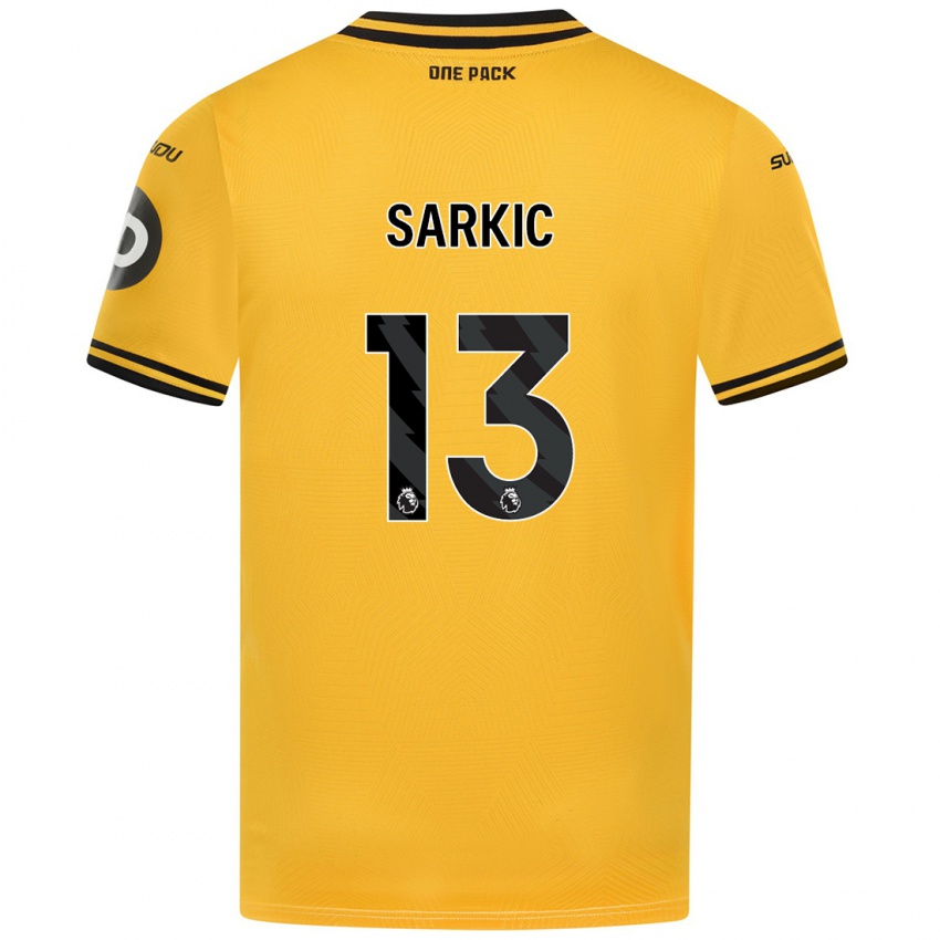 Niño Camiseta Matija Sarkic #13 Amarillo 1ª Equipación 2024/25 La Camisa Chile