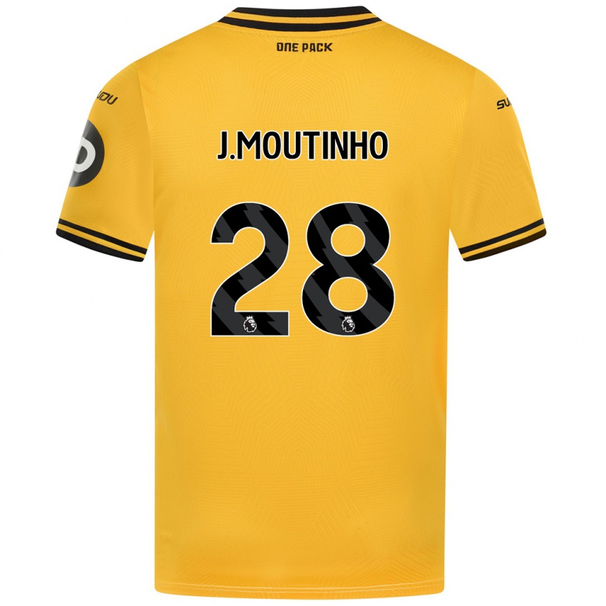 Niño Camiseta Joao Moutinho #28 Amarillo 1ª Equipación 2024/25 La Camisa Chile