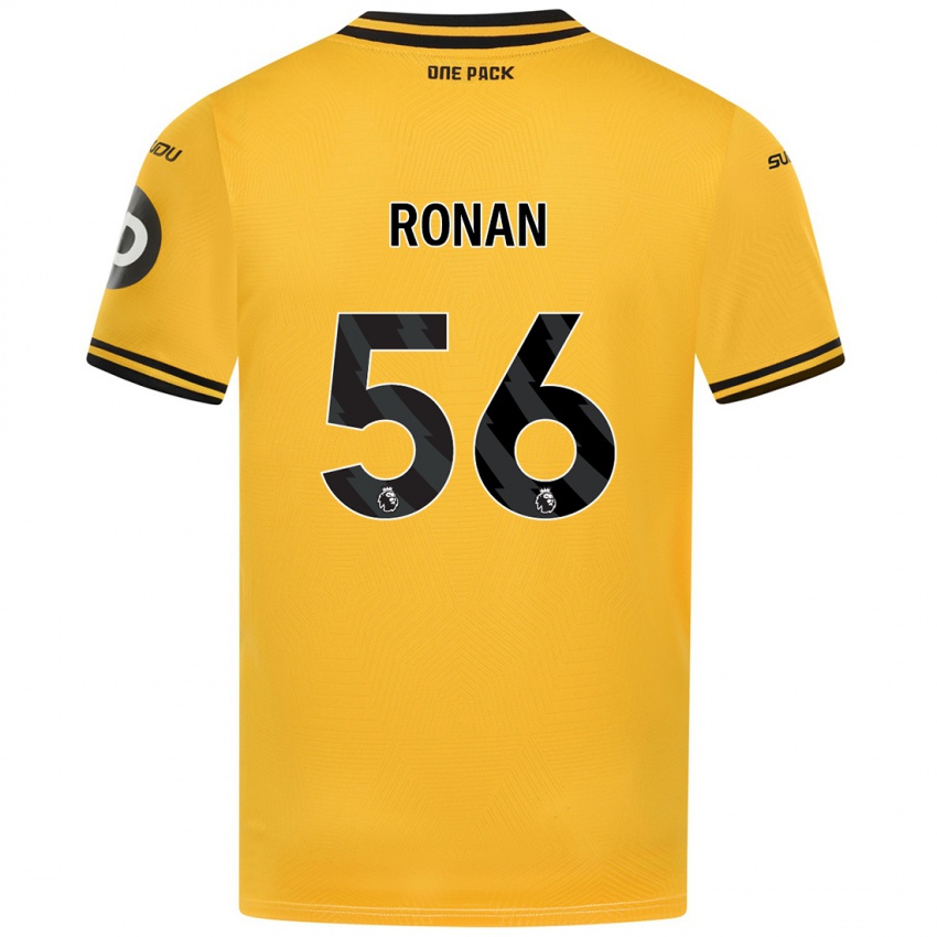 Niño Camiseta Connor Ronan #56 Amarillo 1ª Equipación 2024/25 La Camisa Chile