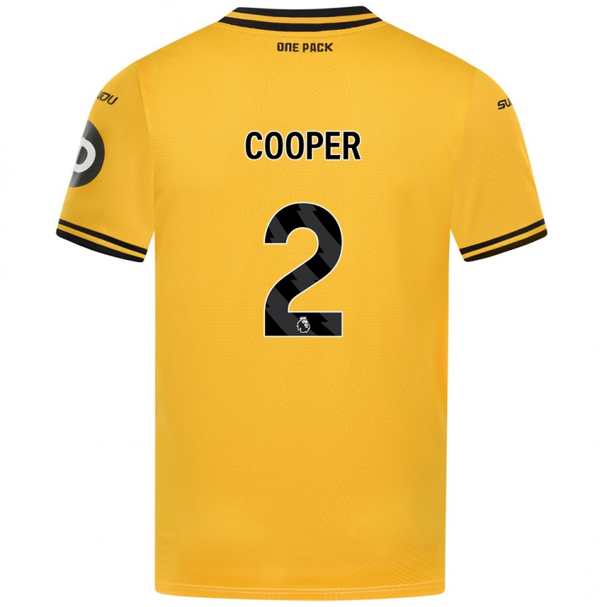 Niño Camiseta Laura Cooper #2 Amarillo 1ª Equipación 2024/25 La Camisa Chile