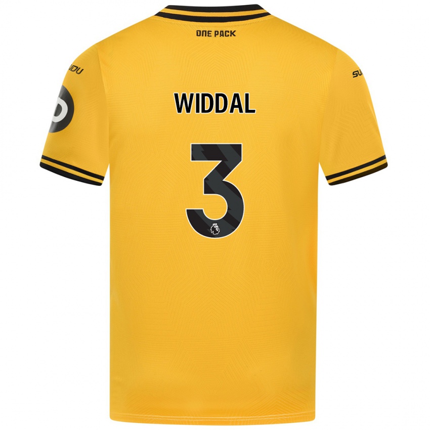 Niño Camiseta Natalie Widdal #3 Amarillo 1ª Equipación 2024/25 La Camisa Chile