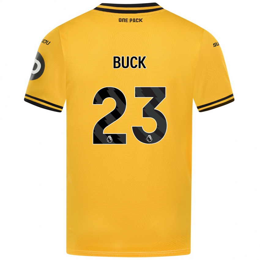 Niño Camiseta Alex Buck #23 Amarillo 1ª Equipación 2024/25 La Camisa Chile