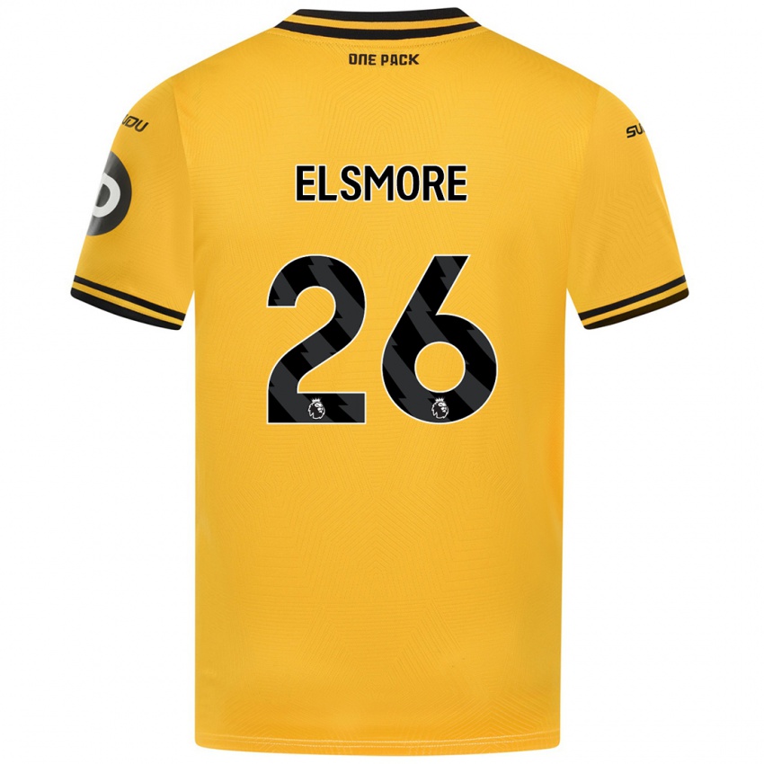 Niño Camiseta Ria Elsmore #26 Amarillo 1ª Equipación 2024/25 La Camisa Chile