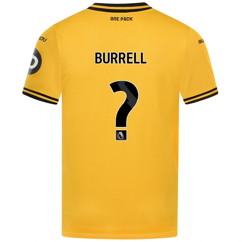 Niño Camiseta Ackeme Francis-Burrell #0 Amarillo 1ª Equipación 2024/25 La Camisa Chile