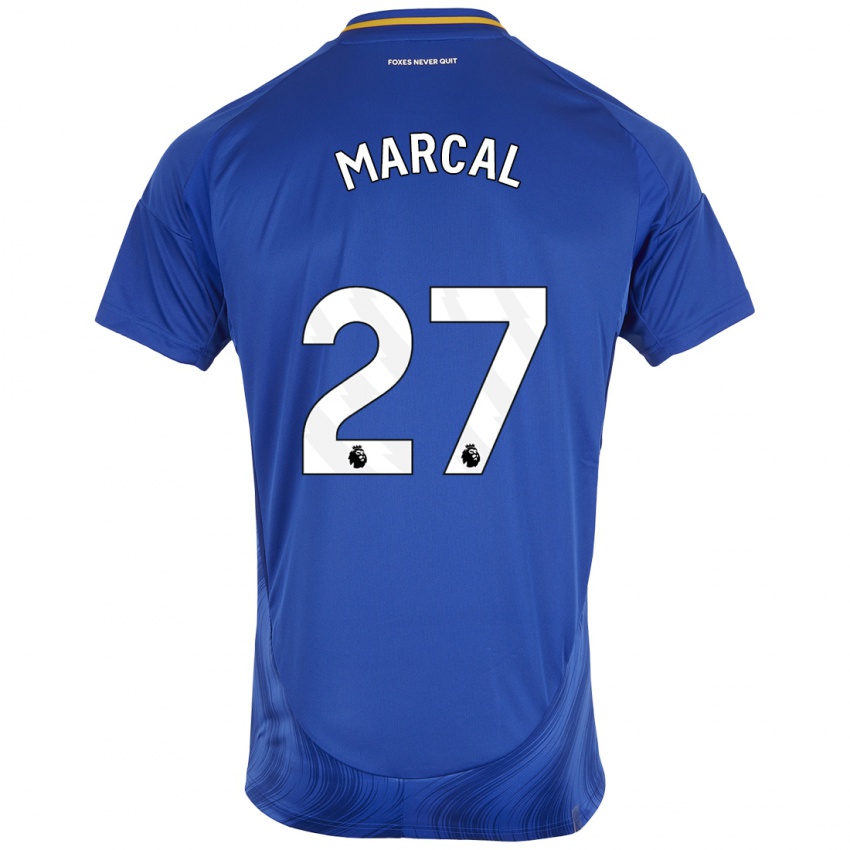 Niño Camiseta Wanya Marçal #27 Azul Blanco 1ª Equipación 2024/25 La Camisa Chile