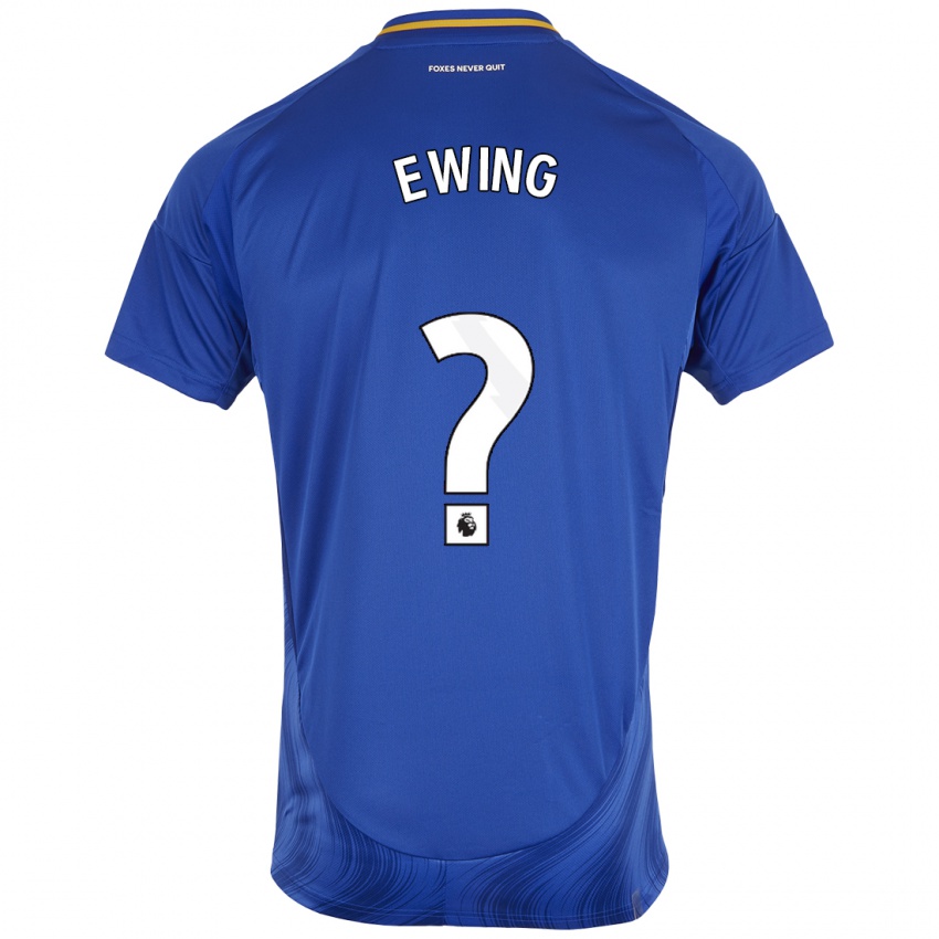 Niño Camiseta Oliver Ewing #0 Azul Blanco 1ª Equipación 2024/25 La Camisa Chile