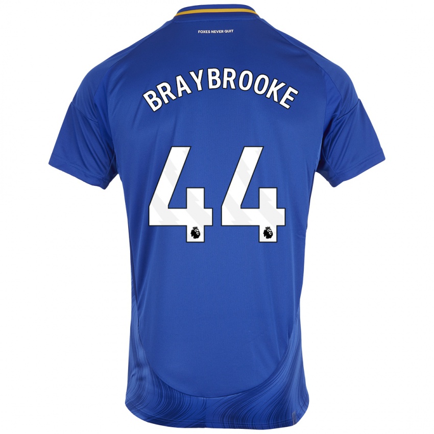 Niño Camiseta Sammy Braybrooke #44 Azul Blanco 1ª Equipación 2024/25 La Camisa Chile