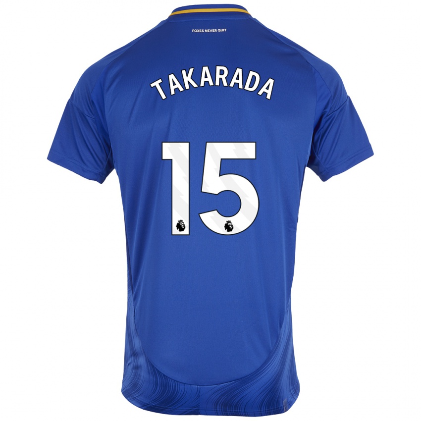 Niño Camiseta Saori Takarada #15 Azul Blanco 1ª Equipación 2024/25 La Camisa Chile