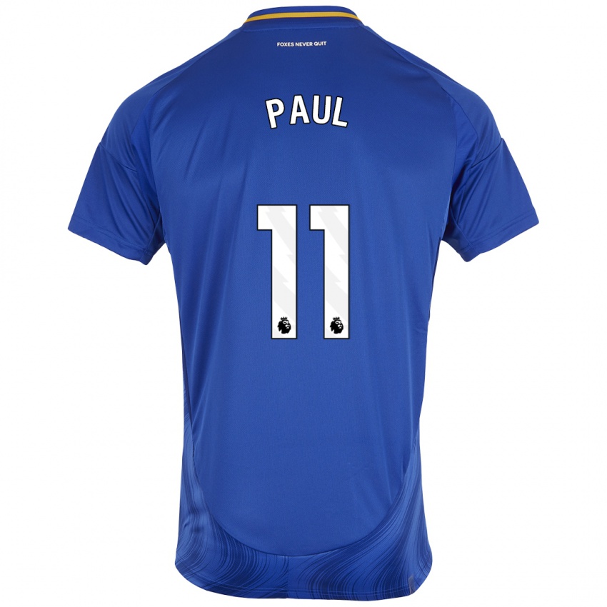 Niño Camiseta Lachante Paul #11 Azul Blanco 1ª Equipación 2024/25 La Camisa Chile