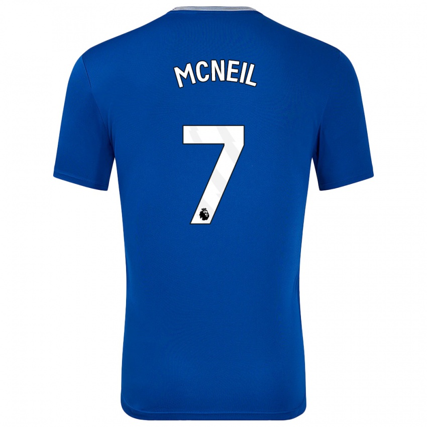 Niño Camiseta Dwight Mcneil #7 Azul Con 1ª Equipación 2024/25 La Camisa Chile