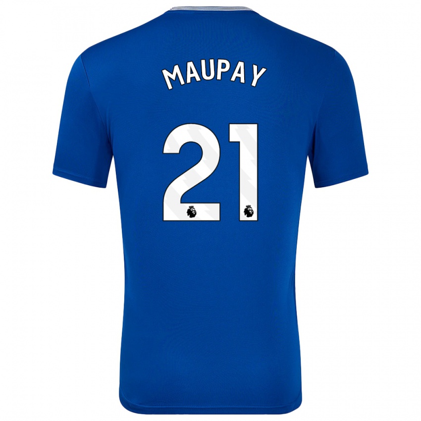 Niño Camiseta Neal Maupay #21 Azul Con 1ª Equipación 2024/25 La Camisa Chile