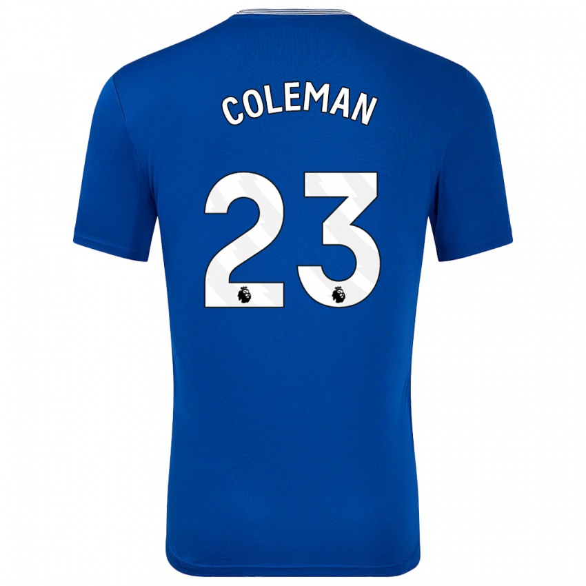 Niño Camiseta Seamus Coleman #23 Azul Con 1ª Equipación 2024/25 La Camisa Chile