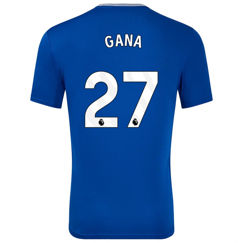 Niño Camiseta Idrissa Gueye #27 Azul Con 1ª Equipación 2024/25 La Camisa Chile