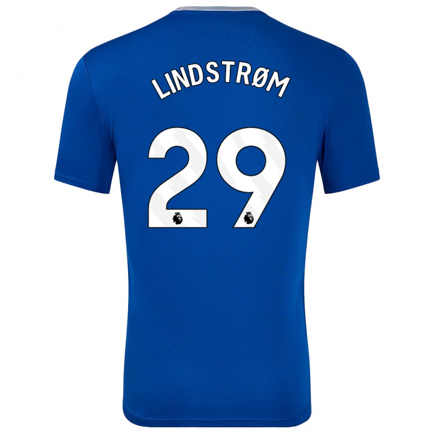 Niño Camiseta Jesper Lindstrøm #29 Azul Con 1ª Equipación 2024/25 La Camisa Chile