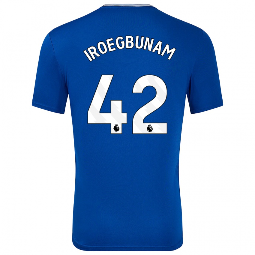 Niño Camiseta Tim Iroegbunam #42 Azul Con 1ª Equipación 2024/25 La Camisa Chile