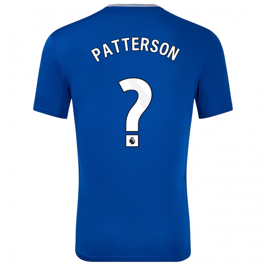 Niño Camiseta Jack Patterson #0 Azul Con 1ª Equipación 2024/25 La Camisa Chile