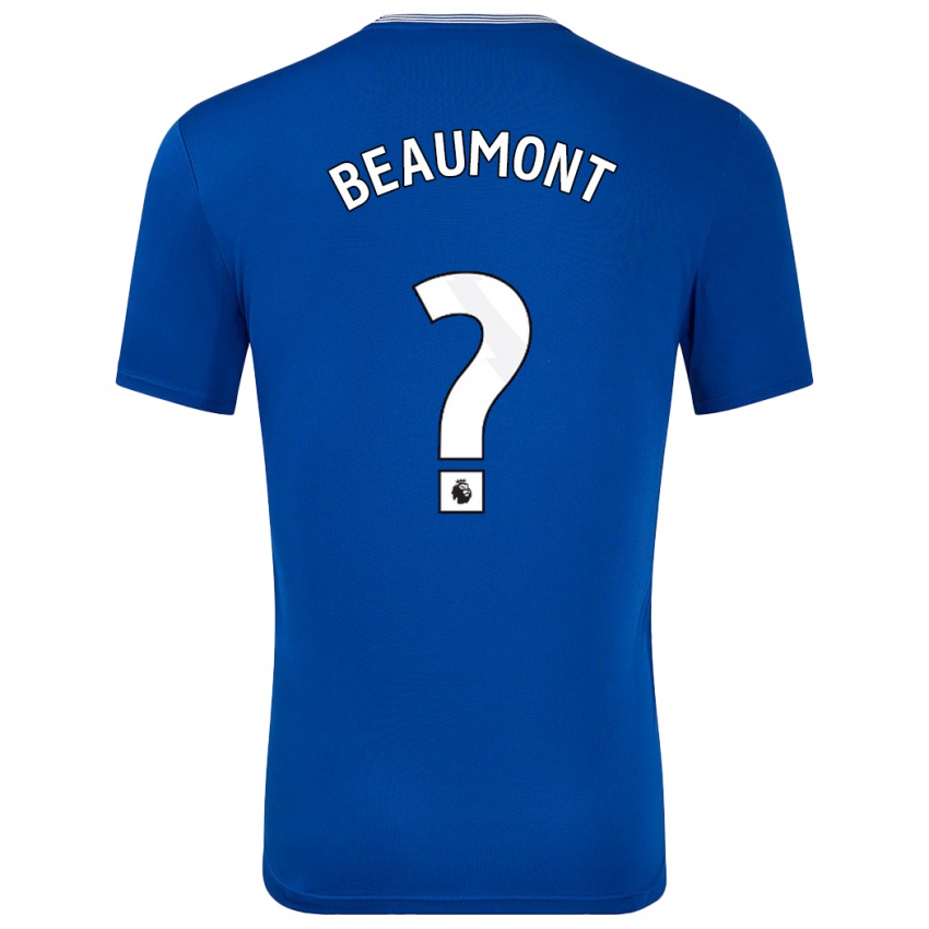 Niño Camiseta Jacob Beaumont-Clark #0 Azul Con 1ª Equipación 2024/25 La Camisa Chile