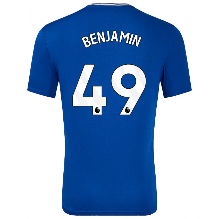 Niño Camiseta Omari Benjamin #49 Azul Con 1ª Equipación 2024/25 La Camisa Chile